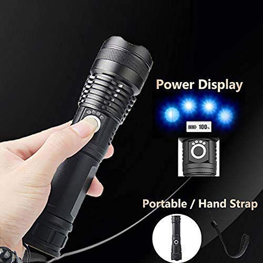 AQTOYSAMZ XHP50 Rechargeable LED Flashlights High Lumens, Super